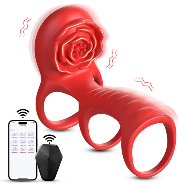 Men's Adjustable Strong Vibrating Delay Cock Ring