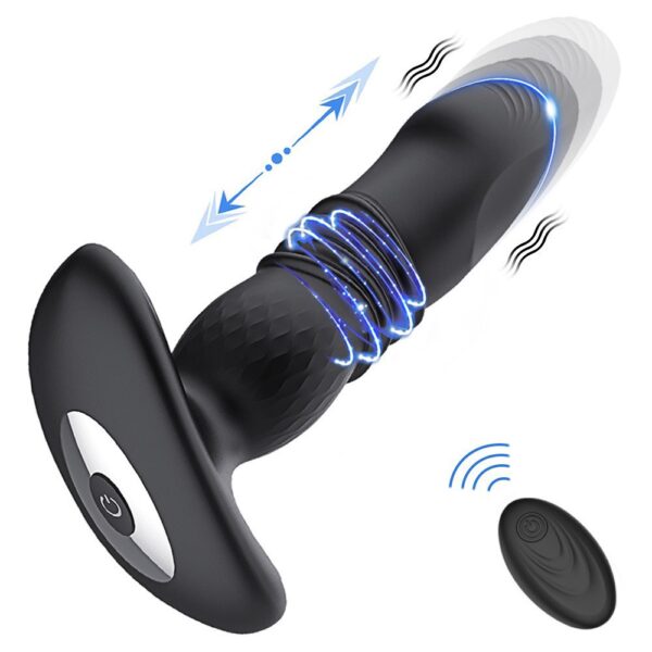 Wireless Remote Rotating Prostate Vibrator for Men