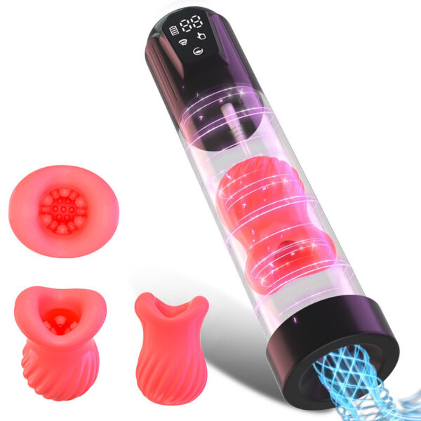 Electric Penis Pump with Vibration for Enlargement & Stamina Training