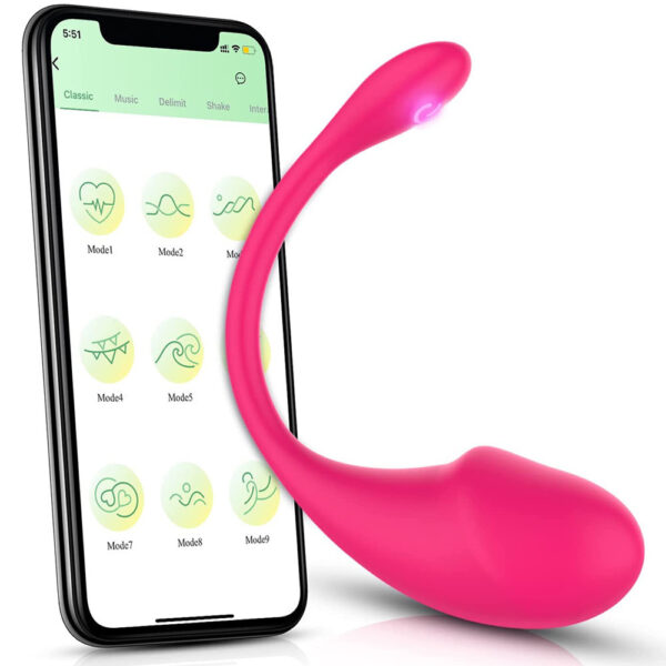 Waterproof APP Controlled Vibrating Egg for Clitoral Stimulation