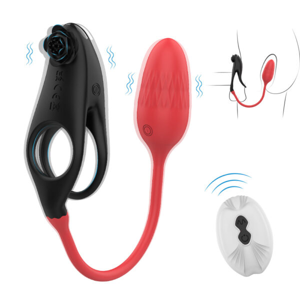 Remote Control Vibrating Cock Ring for Enhanced Erection & Delay