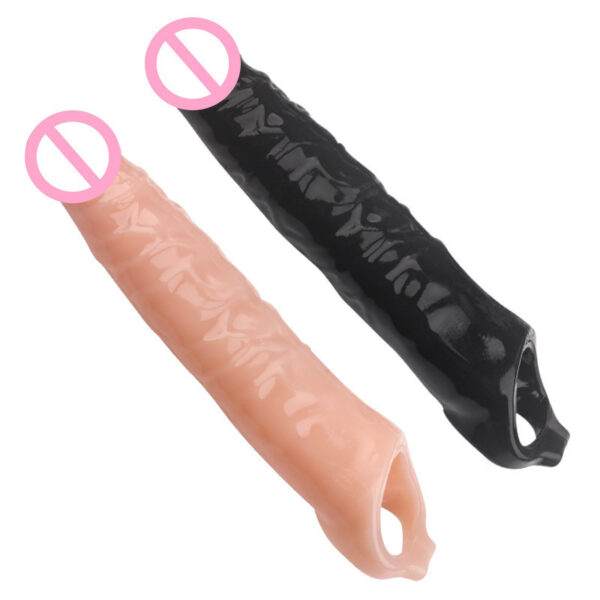 Men's Soft TPE Delay Reusable Penis Sleeve Extender