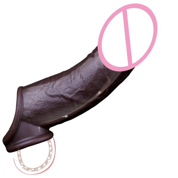 Realistic Silicone Penis Sleeve for Enlargement & Enhanced Sensation