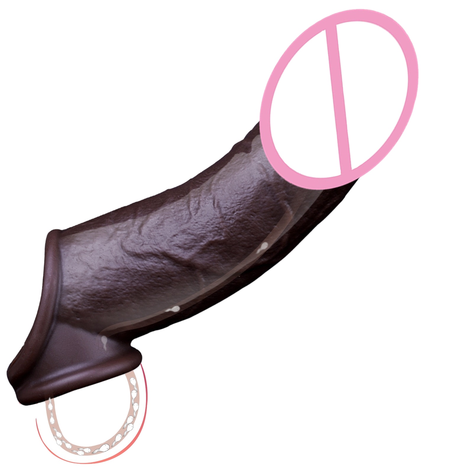 Realistic Silicone Penis Sleeve for Enlargement & Enhanced Sensation