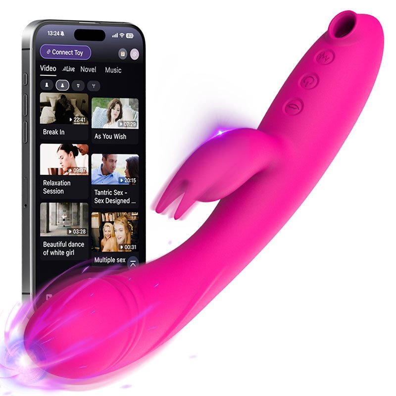3 in 1 G Spot Clitoral Stimulator Dual Motor Realistic Dildo Vaginal Rabbit Vibrator Adult Sex Toys for Women & Couples
