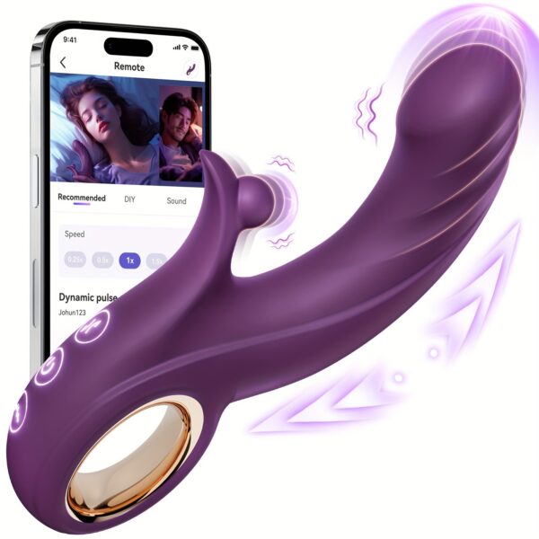 APP Controlled G-Spot Rabbit Vibrator Clitoral Stimulator Thrusting Bunny Rabbit Vibrator