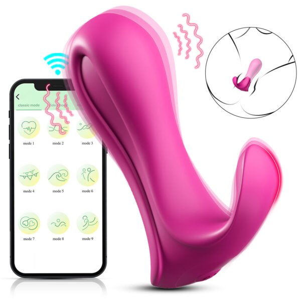 Wireless App Control Women's Vibrating Panties Wearable Vibrator Sexy Lady Underwear Clitoral Stimulator Female Masturbation
