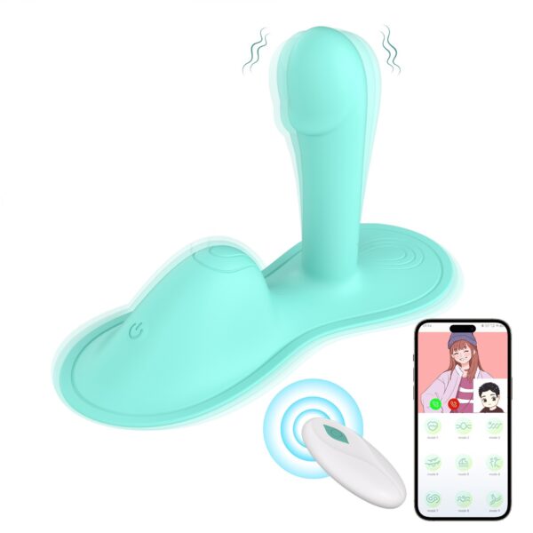 2 in 1 Wireless App Remote Control Wearable Vibrator G Spot Female Vaginal Panties Clitoris Stimulator Vibrating Dildos Vibrator