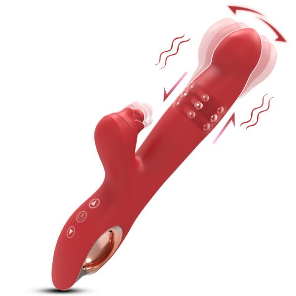 Female Masturbation Thrusting Rotation Dildos Vibrator G-spot Clitoris Stimulation Rabbit Vibrators
