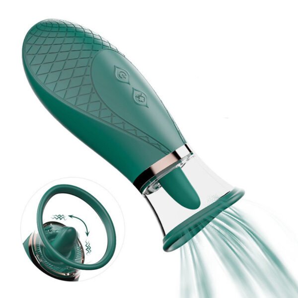 2 in 1 Big Mouth Tongue Licking Vibrator G Spot Nipple Clitoral Stimulator Intimate Pleasure Massager for Couples