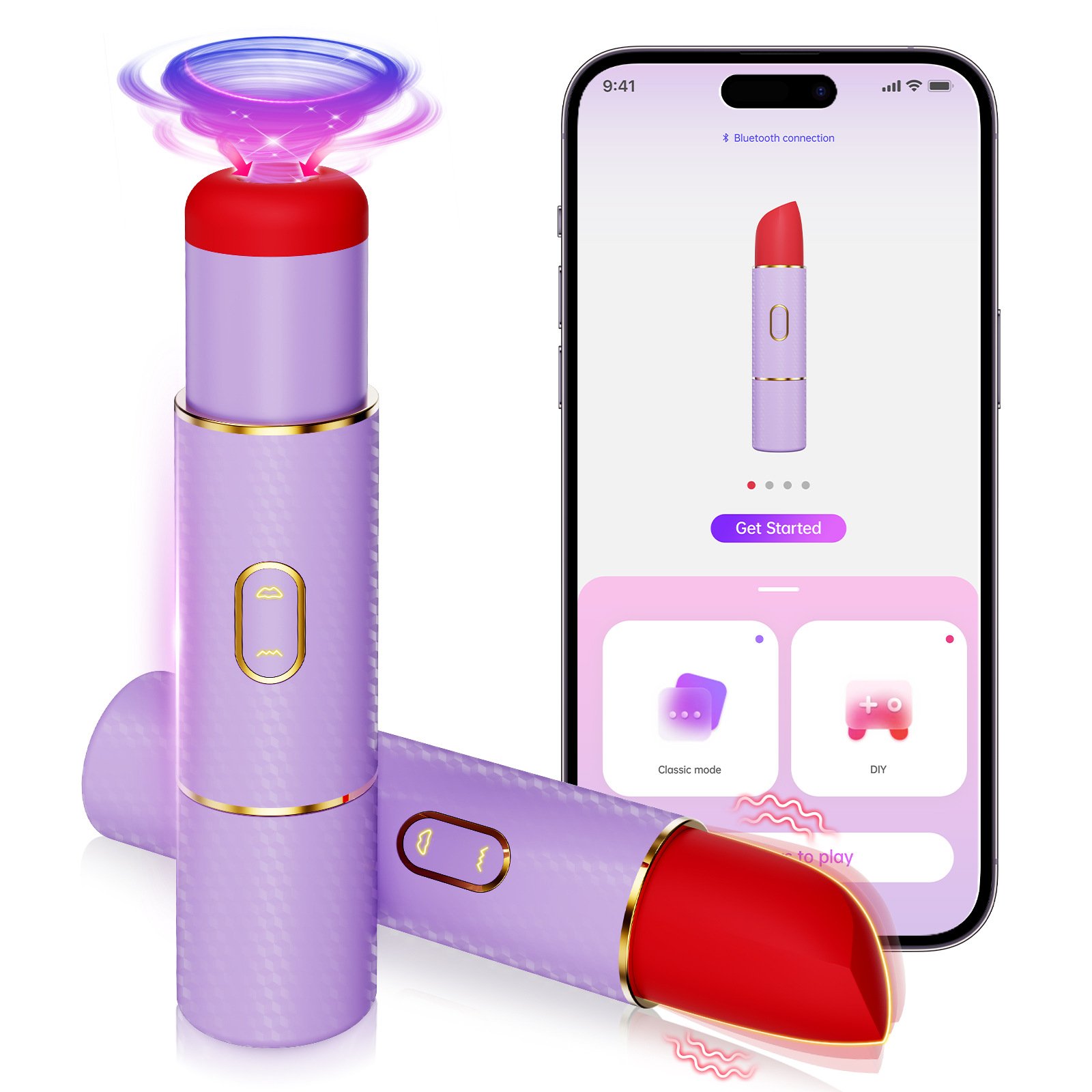 Waterproof Silicone App Controlled Portable Mini Bullet Vibrator Clitoral & G Spot Stimulator Sex Toys for Women