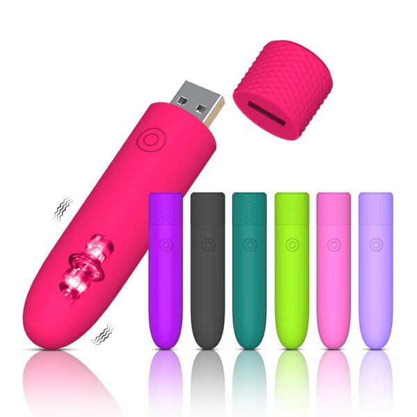 Portable Mini Lipstick Bullet Vibrator USB Rechargeable G Spot Clitoris Stimulator Adult Products for Female Masturbation