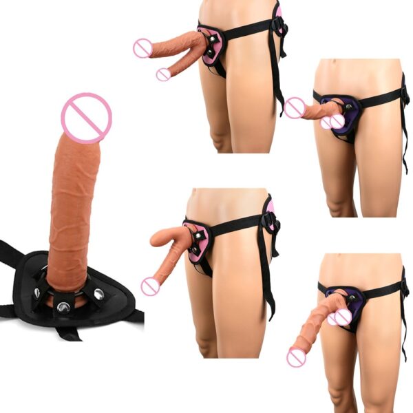 Soft Silicone Realistic Dildo Panties Wearable Big Dildos Sex Underwear Strap-On Penis Enlargement for Lesbian