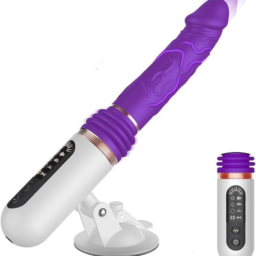 Multi Speeds Automatic Sex Machine Hands-free Thrusting Vibrating Massager Realistic Dildos Machine for Couples
