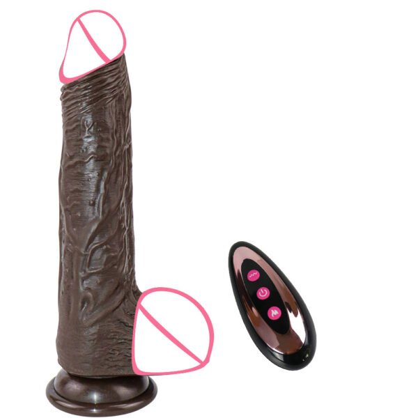 Remote Control Realistic Liquid Silicone Dildos Vibrator for Women G-Spot Stimulation Telescopic Heating Vagina Masturbator Sex Toys