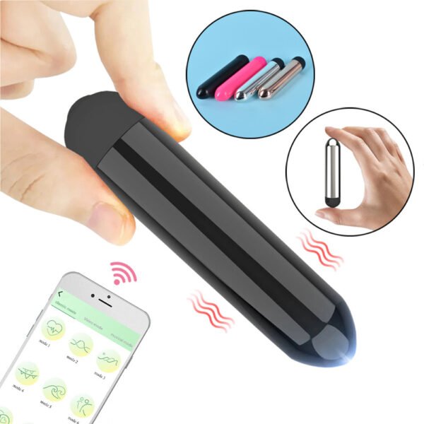 Adjustable Speeds APP Remote Control Mini Lipstick Bullet Vibrator Vagina G Spot Clitoris Stimulator Privacy Body Massager