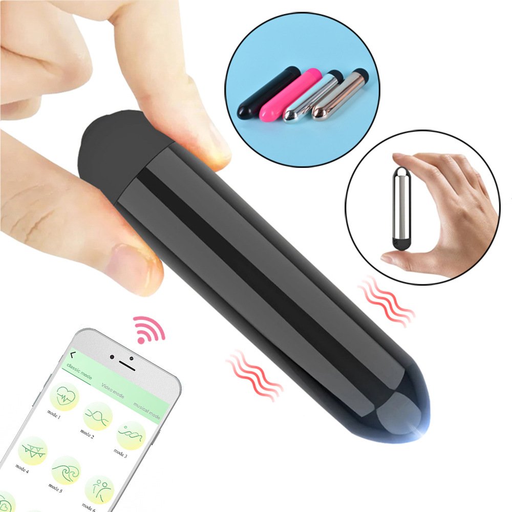 Adjustable Speeds APP Remote Control Mini Lipstick Bullet Vibrator Vagina G Spot Clitoris Stimulator Privacy Body Massager