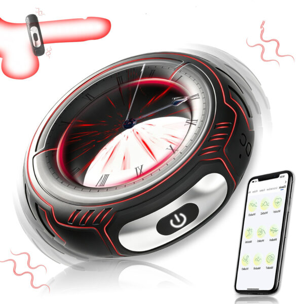 Wholesale App-Controlled Silicone Vibrating Penis Cock Ring for Men Delay Ejaculation Electric Lock Rings Male Masturbation Toys