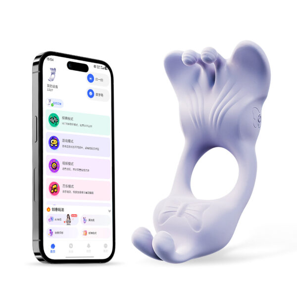 Men's Silicone Vibrating Cock Rings Magnetic Charging Waterproof Delay Ejaculation Penis Rings Intimate Use Couples