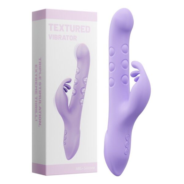 Waterproof Silicone G Spot Rabbit Vibrator Clitoral Stimulator Double Motor Tapping Rotating Beads Body Massager for Woman